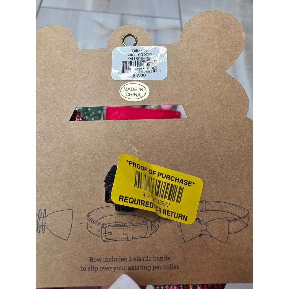 Mud Pie Target Christmas Dog Collar Accessories Bows and Reindeer Antlers Set A2